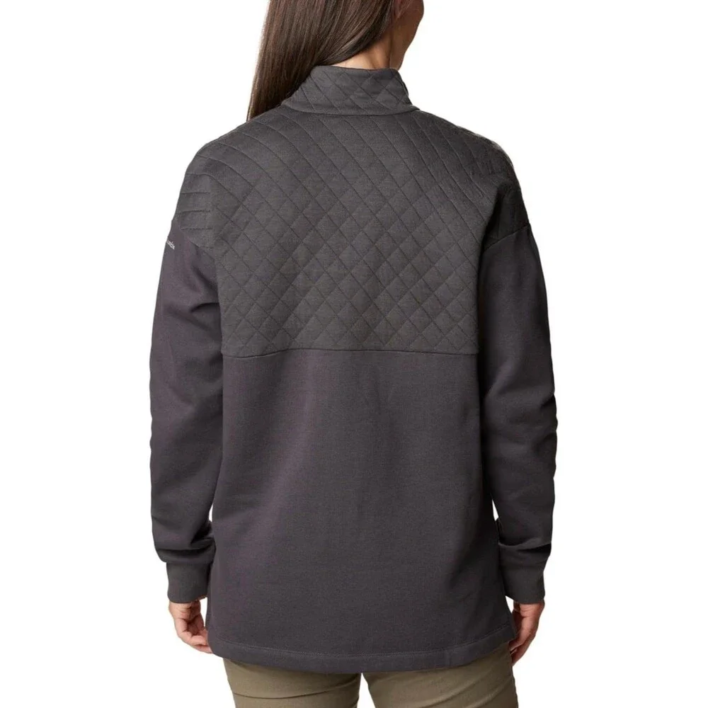 Columbia Women's Hart Mountain Quilted 1/2 Snap Sweater Size Small #561 - Picture 2 of 12